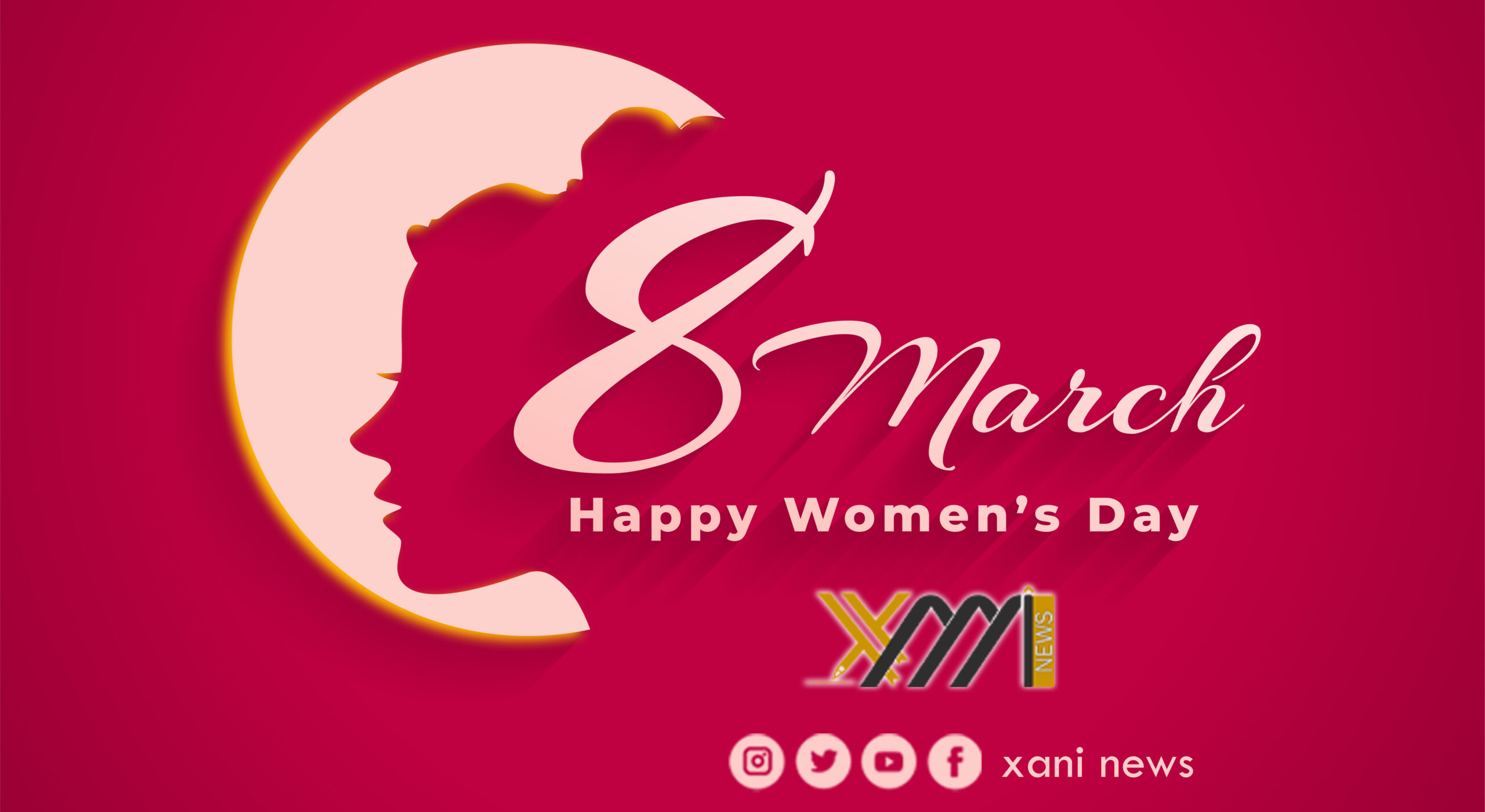 march 8th international happy womens day banner